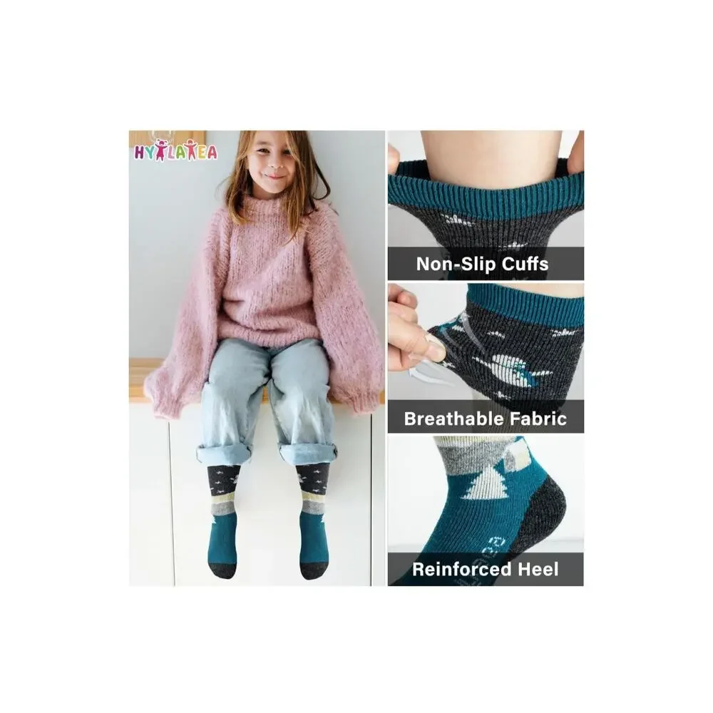 Kids Merino Wool Ski Socks 2 Pairs XXS (5-7) Ages 1-3 New In Box Nice Cute Warm